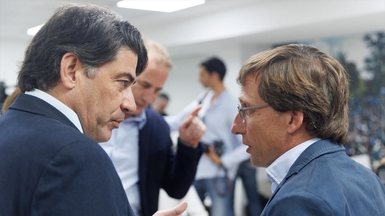 David Pérez y José Luis Martínez Almeida en una imagen de archivo. EP