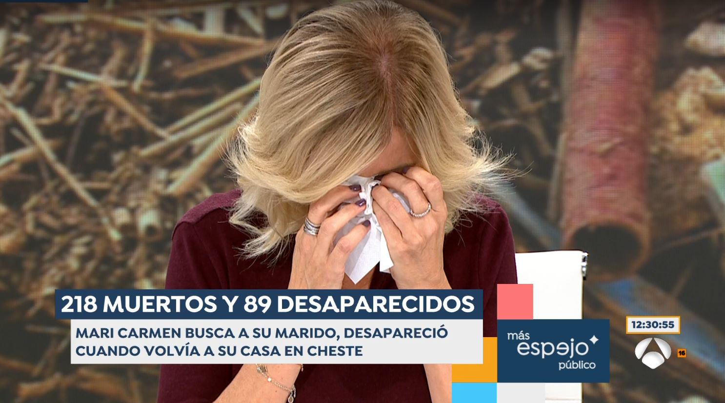 Susanna Griso rompe a llorar en 'Espejo Público'. Atresmedia Televisión