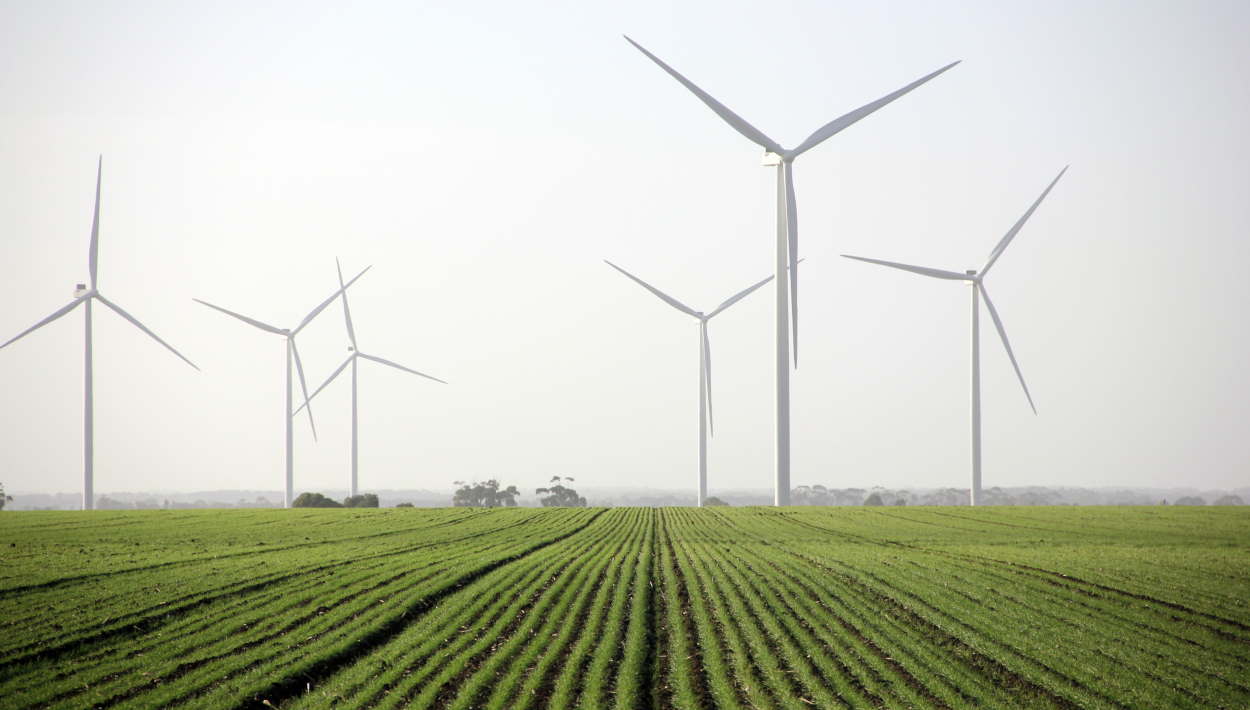 Imagen del parque éolico Berrybank 2, en Australia, gestionado por Naturgy