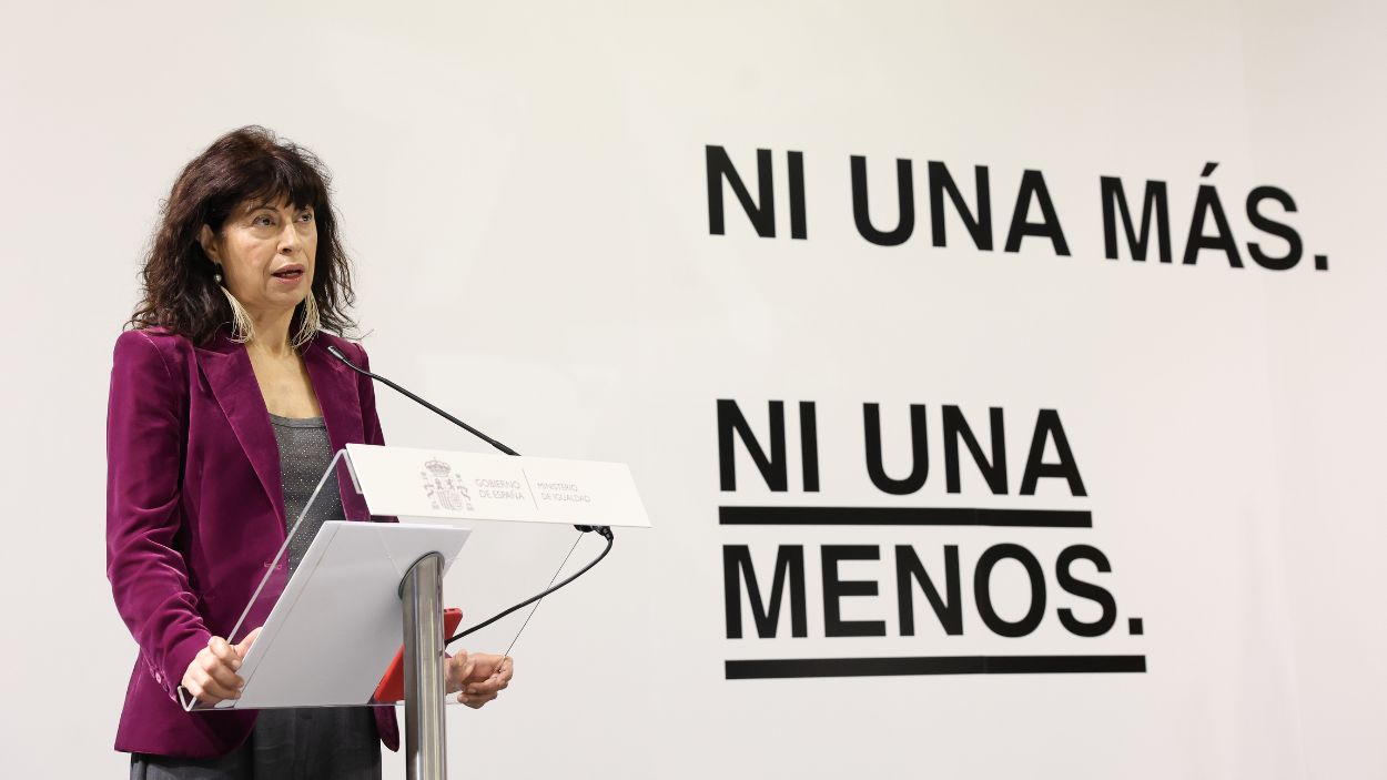 La ministra de Igualdad, Ana Redondo, en un acto del 25N. EP.