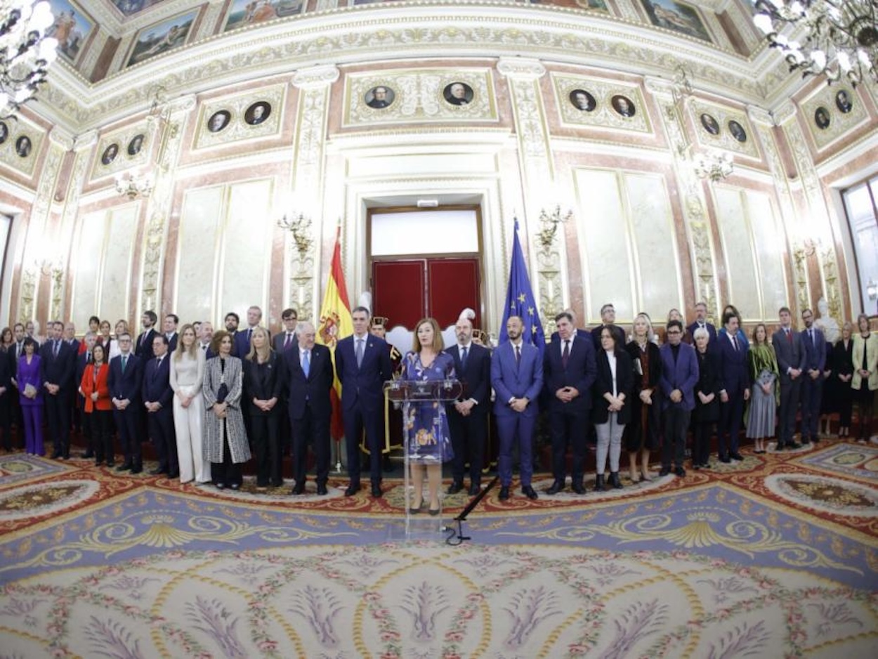 Francina Armengol llama al consenso en el día de la Constitución. Congreso de los Diptuados