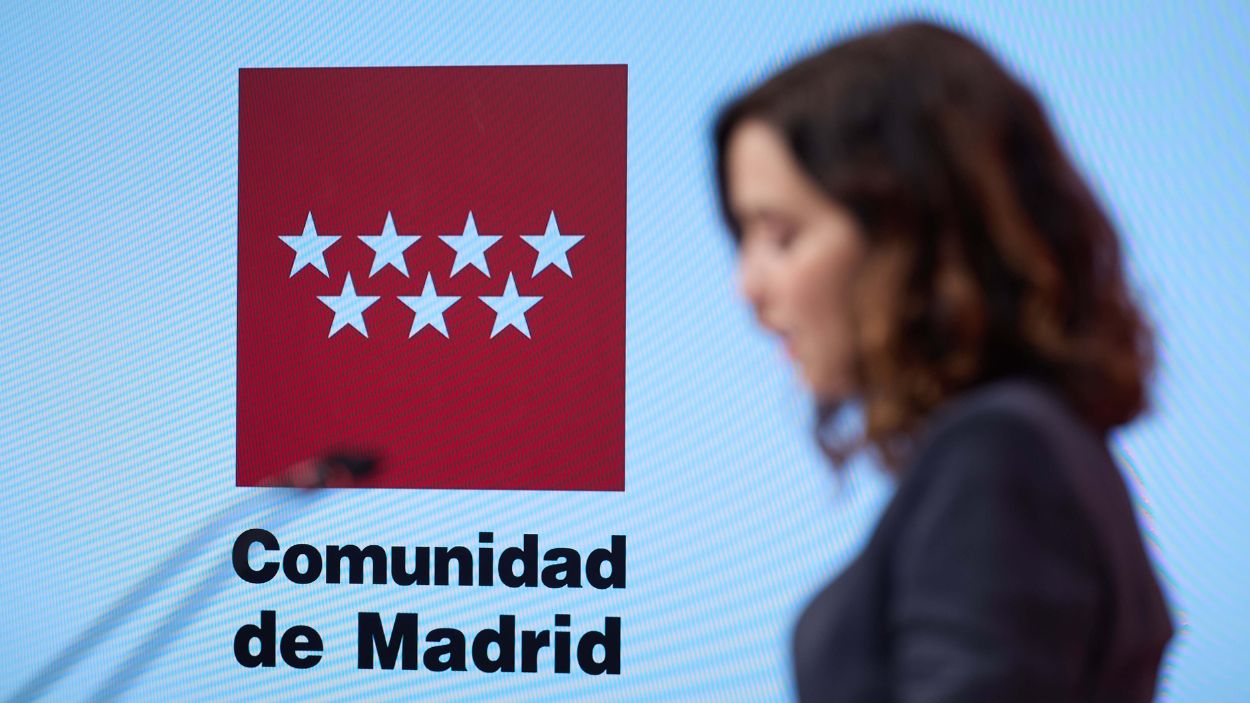 La presidenta de la Comunidad de Madrid, Isabel Díaz Ayuso, en un acto de su Gobierno. EP.