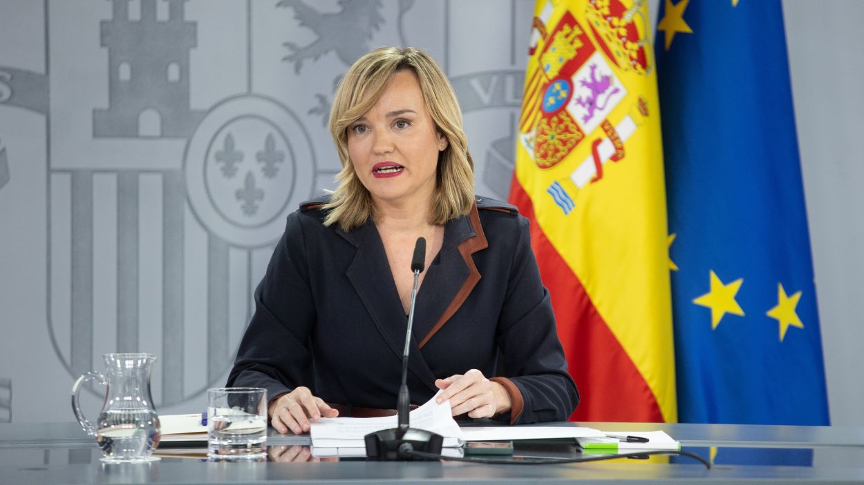 Pilar Alegría contesta desde Moncloa al machismo de la derecha. EP.