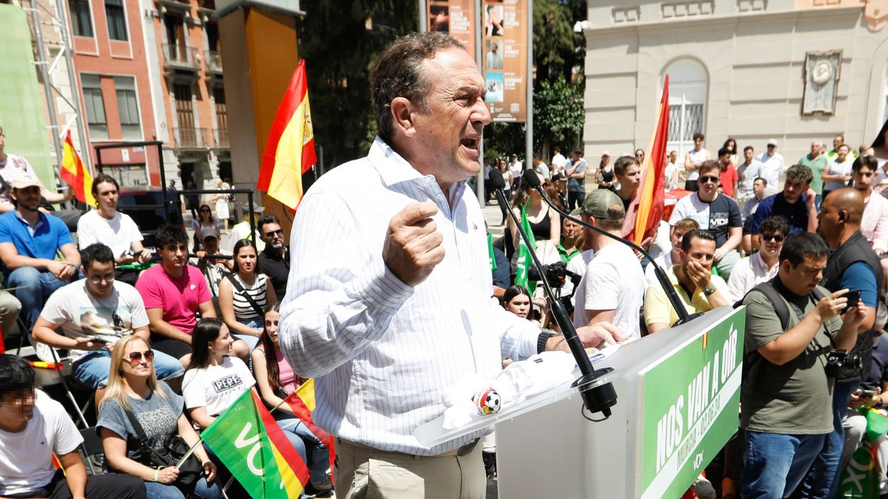 El portavoz de Vox en el Ayuntamiento de Murcia, Luis Gestoso. EP