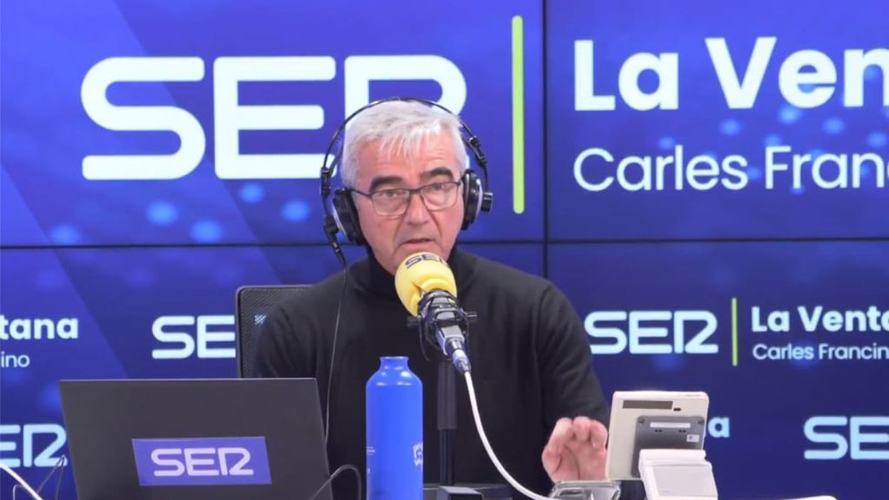 El periodista Carles Francino en el programa 'La Ventana'. Cadena SER.