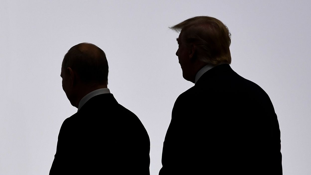 Vladimir Putin, presidente de Rusia, y Donald Trump, presidente de Estados Unidos. EP
