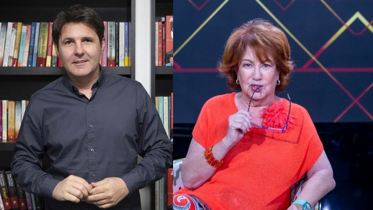 La periodista Rosa Villacastín y  el periodista Jesús Cintora. EP. 