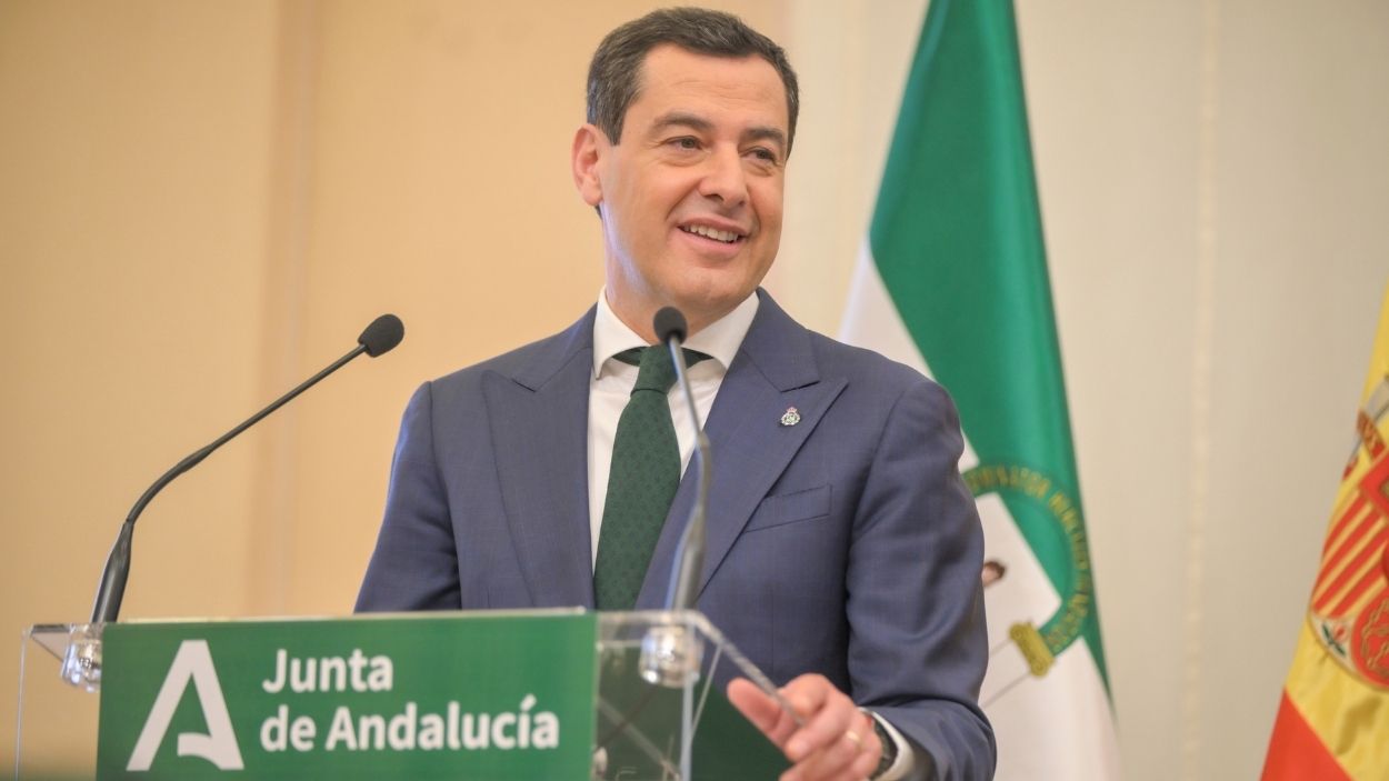 El presidente de la Junta de Andalucía, Juan Manuel Moreno Bonilla. Archivo/EP.
