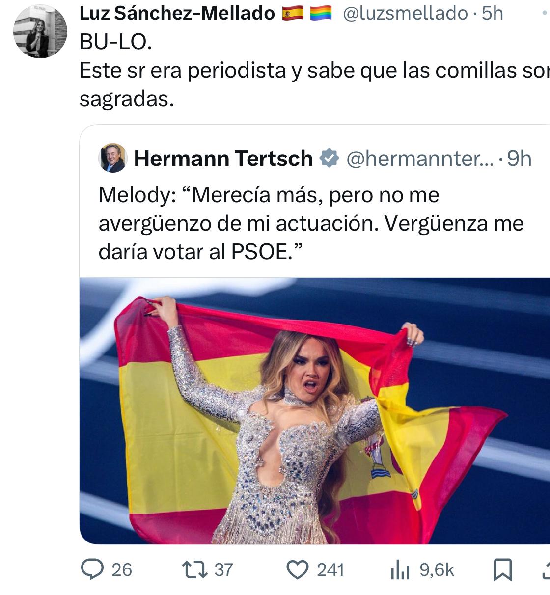 Tuit borrado de Hermann Tertsch