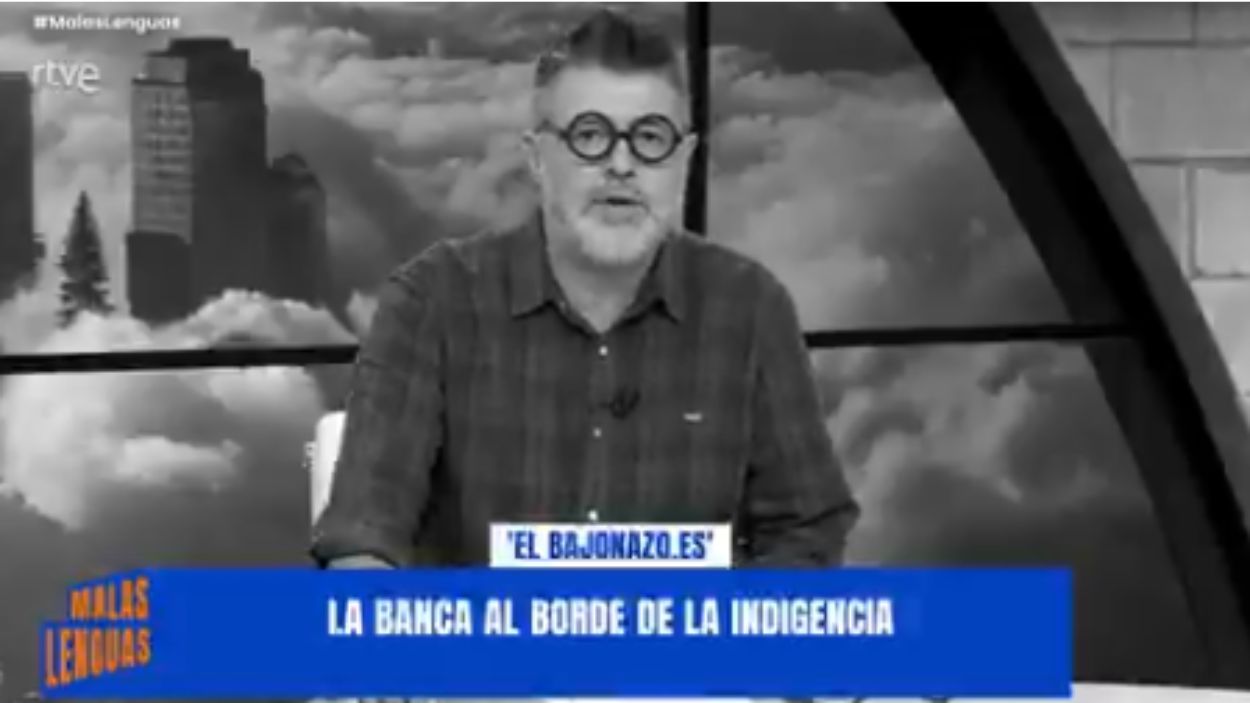 Héctor de Miguel en 'Malas lenguas'. TVE